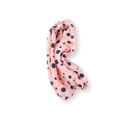 

Winter Scarf Children Girls New Fashion Cotton And Linen Scarf Dot Printed Warm In Winter
