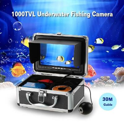 

Portable Fish Finder 7" LCD Color Monitor 1000TVL HD Waterproof Underwater Fishing Camera 30M Cable Night Vision Outdoor Fishing C