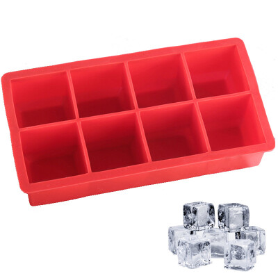 

8 grid Square Food Grade Silicone Ice Grids Mold Creative Silicone Square Ice Cube Mold Bar Supplies