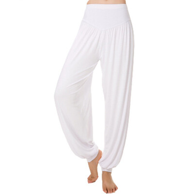 

Pleated Loose Yo-ga Leggings for women New Bloomers Dance TaiChi Full Length Hip Hop Pants Streetwear Modal Pants Fitness Pants