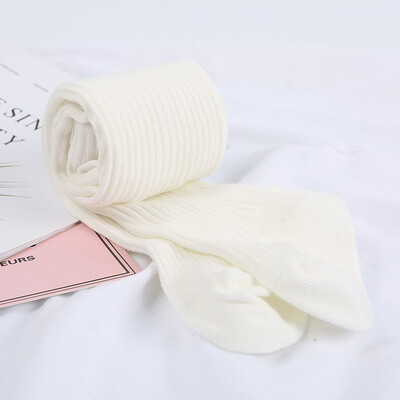 

Cute Toddler Kid Baby Girls Ribbed Stockings Cotton Warm Pantyhose Solid Tights