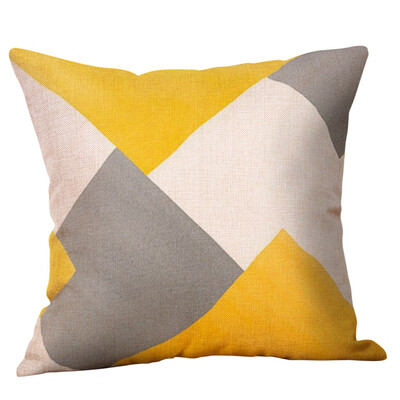 

〖Follure〗Mustard Pillow Case Yellow Geometric Fall Autumn Cushion Cover Decorative