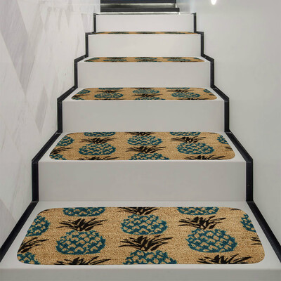 

Toponeto 1Set StepBasic Non-Slip Coral Fleece Resistant Carpet Stair Mat