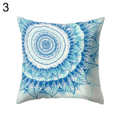 

Bohemian Style Square Throw Pillow Protector Case Cushion Cover Sofa Bed Decor