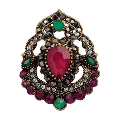 

Hot Sale Popular Retro Ruby Brooch 2019 High-grade Hot New Clothes Pins