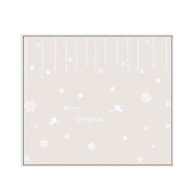 

Electrostatic Snow Sticker Removable PVC Decals Christmas Decors Livingroom Bathroom Bedroom Window