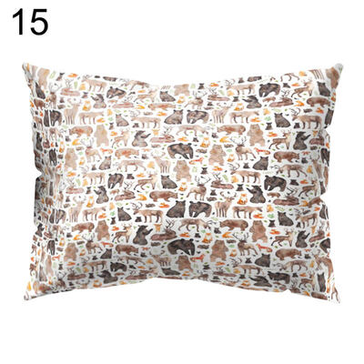 

Animal Circle Flower Teapot Pillow Case Cushion Cover Sofa Bed Car Office Decor