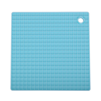

Toponeto Silicone Non-Slip Mat Bowl Coaster Square Table Placemat Kitchen Anti-hot Pad
