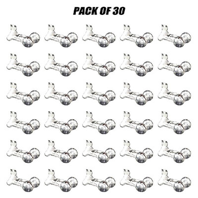 

30pcs Fishing Rod Alarm Dual Alert Bells Rings Fishing Accessories