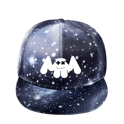 

DJ Marshmello Mask Kids Boys Galaxy Starry Sky Baseball Cap Hip Hop Hat Holiday