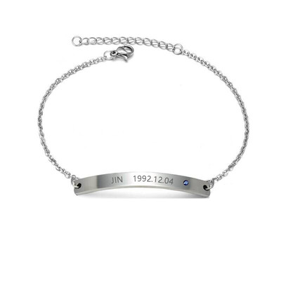 

Skisneostype- Kpop BTS Bracelet Bangtan Boys Adjustable Titanium Steel Bracelet