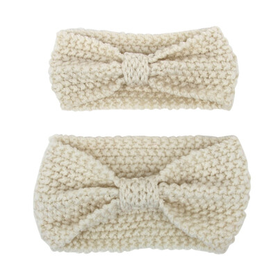 

Baby Girl Hair Accessories Baby Cute Girls Mother Family Matching Headband Knit Headwear Apparel Photography Prop