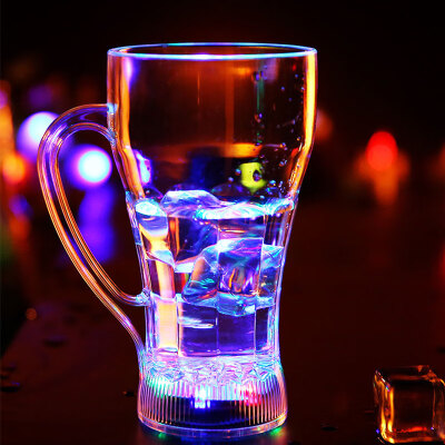 

LED Flashing Cup Cool LED Glowing Mug Water Liquid Inductive Light-up Drink Wine Cup