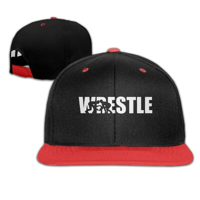 

WellShopping Wrestle Wrestling Solid Flat Bill Snapback Baseball Hat Hip Hop Unisex Custom Fashion Cap
