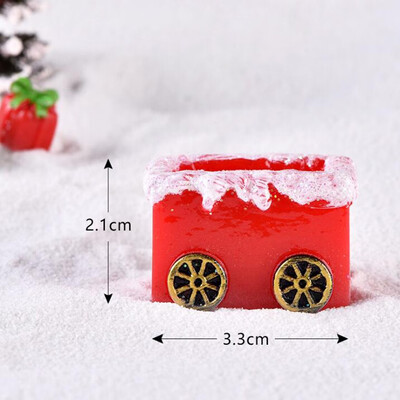 

Tailored Mini Couple Christmas Elk Snow Senior Sleigh Deer Car Micro Landscape Snow Scene