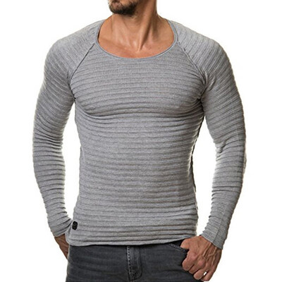

Men Sports Athletic Tops Long Sleeve Crew Neck Muscle Tee Shirts Slim Pullover
