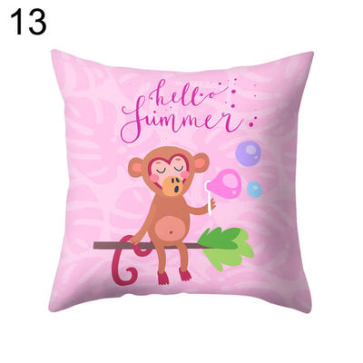 

Cartoon Elephant Tiger Animal Throw Pillow Case Cushion Cover Bedding Articles