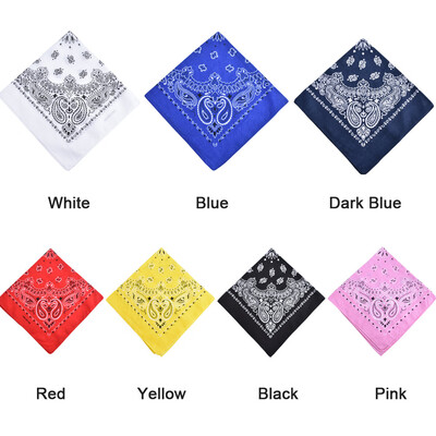 

Men Women Square Scarf Paisley Bandana Hair Band Neckerchief Hip Hop Kerchief Unisex Headwear