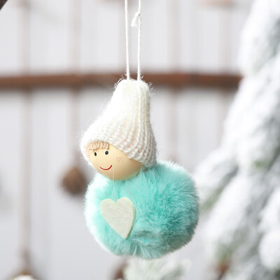 

Tailored Christmas Plush Ball Pendant Cute Mini Snowman Hanging Pompom Doll Pendant