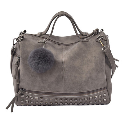 

Tailored Women Rivet Handbag Large Tote Satchel Shoulder Bag Travel Bag BK