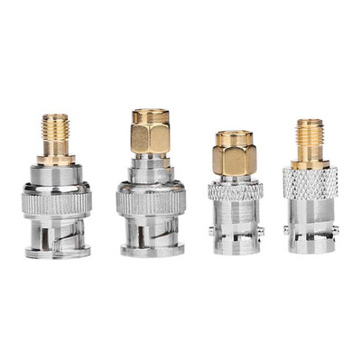 

4pcs BNC to SMA MaleFemale RF Adapter Kit RF Coax Coaxial Converter Gold Plated BNC to SMA Converter Set