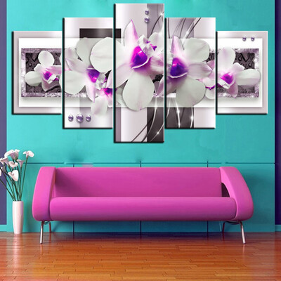 

Household Decorative Flowers Wall Art Painting Modern Frameless Canvas Painting Print Home Room Art Wall Decoration