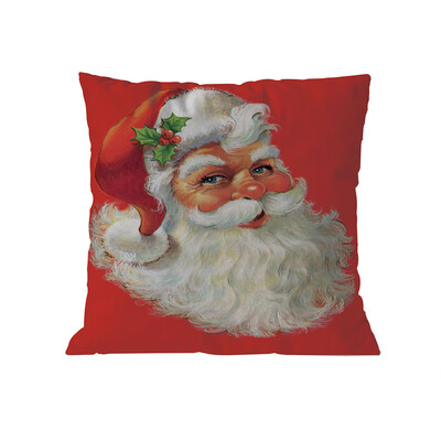 

Tailored Merry Christmas Pillow Cases Linen Sofa Cushion Cover Home Decor Pillow Core