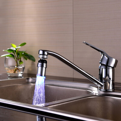 

JPGIF Kitchen Sink 7Color Change Water Glow Water Stream Shower LED Faucet Taps Light