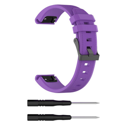 

〖Follure〗for Garmin Fenix 5 Plus Band Easy Fit 22mm Width Soft Silicone Watch Strap AG