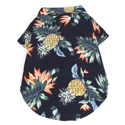 

1pc Pet Fashion Puppy Dog Cartoon Fruit Print Shirt Cotton Cat Dog Autumn Clothes Coats Simple