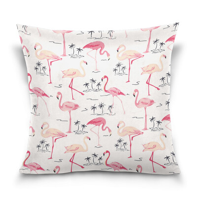 

ALAZA Throw Pillow Cover 16 X 16 inch Christmas Gift Cushion Cover with Bird Pattern Printed Pillowcase
