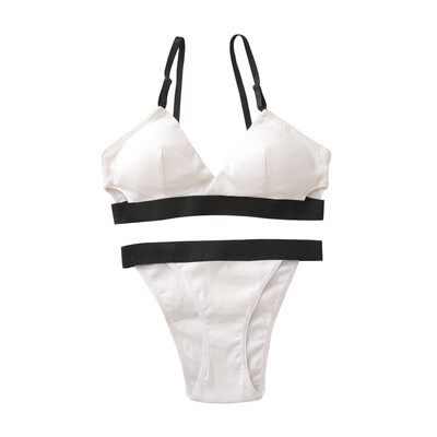 

High-end Brand Romantic Temptation Bra Set Women Fashion Stripes Underwear Set Push Up Bra&Panties Set