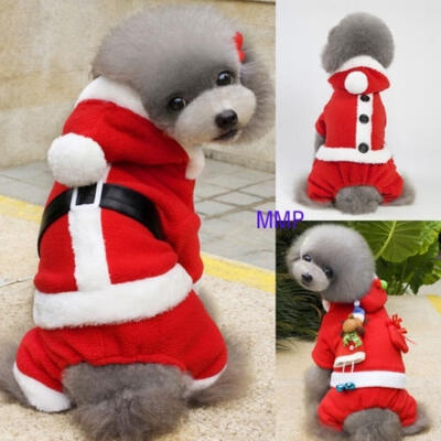 

Pet Warm Dog Cat Jacket Coat Puppy Clothes Winter Sweater Christmas Apparel