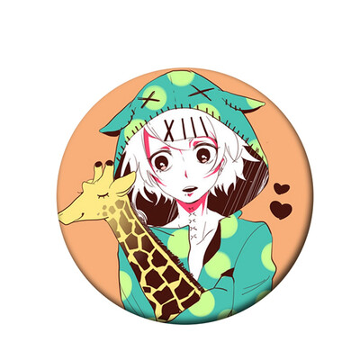 

Tokyo Ghoul Brooch Japanese Animation Tokyo Ghoul Creative Kawaii Brooches & Pins for Clothes Bags Caps&Pencil Cases