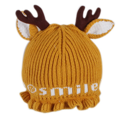 

Baby Hats for Girls Boys Cap Winter Infant Winter Keep Warm Hat Antlers Crochet Knit Hat Children Kids Beanie