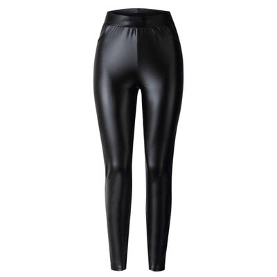 

Women PU Leather Pants Fashion Solid High Waist Pockets Trousers Spring Autunmn Casual Long Pants Women Tight Pencil Pants