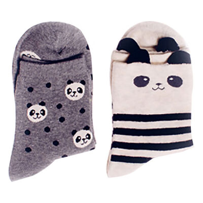 

Novelty Cotton Long Socks New Brand Kawaii Animal Socks Cute Japanese 2 Pairs Women Panda Pig Bear Giraffe Cartoon Sock