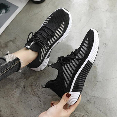 

DIWEINI White sneakers women Spring Summer Casual Shoes Breathable Mesh Flat Shoes Woman Trainers Shoes Tenis feminino F05