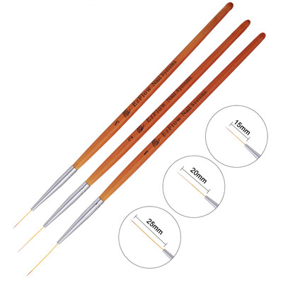 

〖Follure〗3pcsNail Art UV Gel Polish Design Dot Painting Detailing Pen Brushes Tool