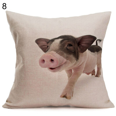 

Lovely Pig Printed Square Cushion Cover Throw Pillow Case Car Home Sofa Decor
