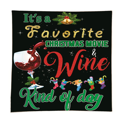 

Gobestart Blanket Tapestry Christmas Blanket Flannel Fabric Sofa Bed Blanket 150x150cm