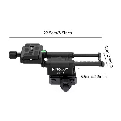 

KINGJOY Aluminium Alloy Universal Macro-focusing Ballhead Ball Head Close-up Shooting Camera Support Holder Tripod Head with 14