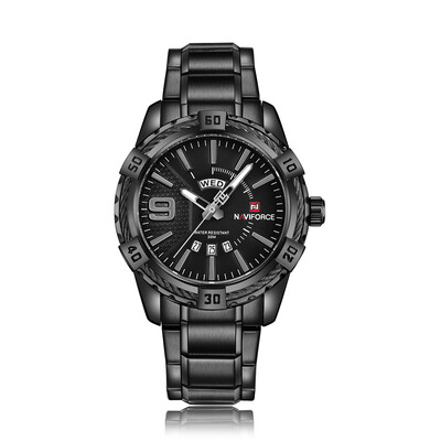 

NAVIFORCE Fashion Causal Men Watches Quartz Male Watch 3ATM Water-resistant Luminous Wristwatch Calendar Time Display