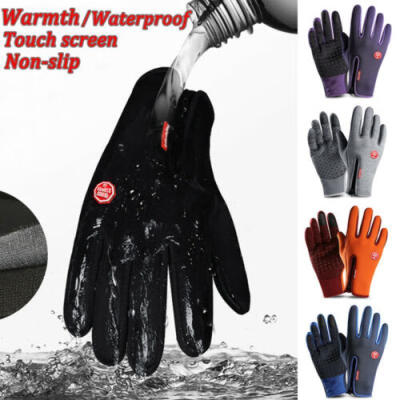 

UK Winter Windproof Waterproof Anti-slip Thermal Touch Screen Gloves Ladies Mens