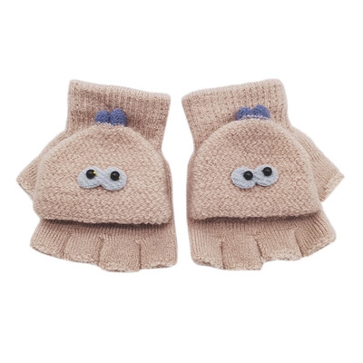 

New Cute Cartoon Baby Gloves Winter Knit Wool Newborn Mittens Thick Childrens Kids Keep Finger Warm Gloves