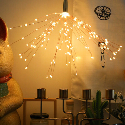 

1pcs DIY Bouquet Shape LED String Lights Firework Battery Operated Decorative Fairy Lights for Garland Patio Wedding Parties