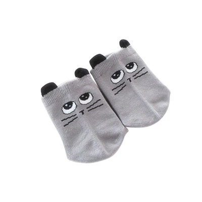 

1 Pair Unisex Baby Girls Boys Cute Cartoon Printed Cotton Socks Lovely Kids Anti-Slip meias infantil LH6s