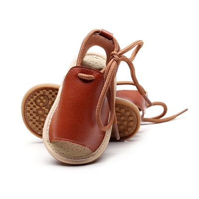 

Summer Baby Boys Girls Solid Lace-Up Shoes Sandals Toddler Soft Soled First Walkers Casual Walking Shoes