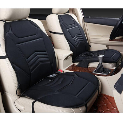 

Black Car Heating Cushion 12V Winter Warmer Pad Thickening Hi Low Temperature