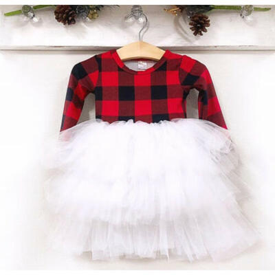 

Newborn Baby Princess Girls Tulle Dress Party Princess Wedding Christmas Clothes